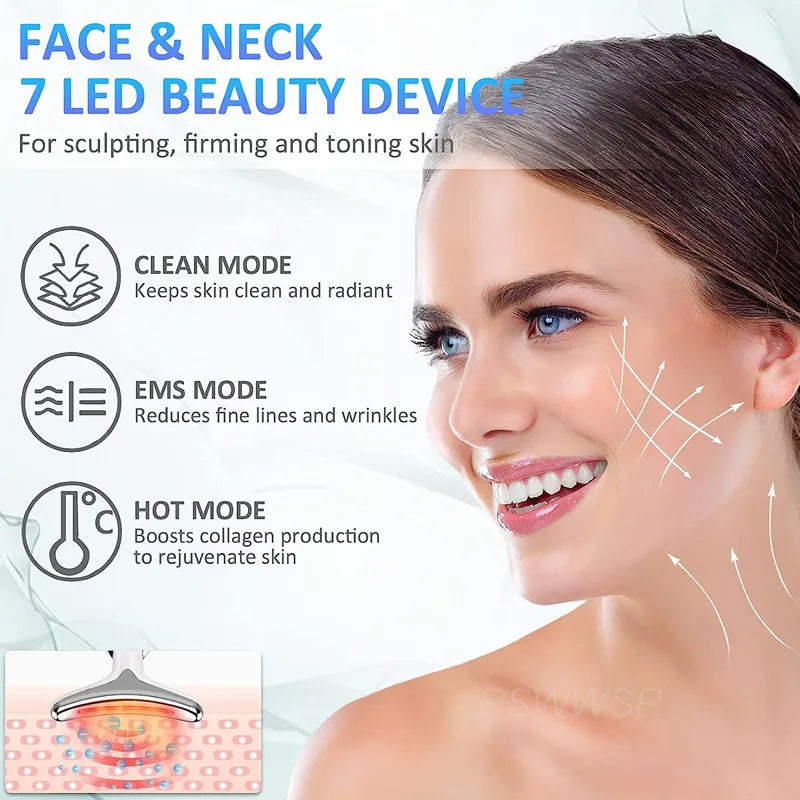 3-Color  Facial Massage Device